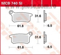 Set placute frana fata-spate TRW MCB740SI - KTM SX 65 (02-23) - SX 85 (03-10) 2T LC 65-85cc